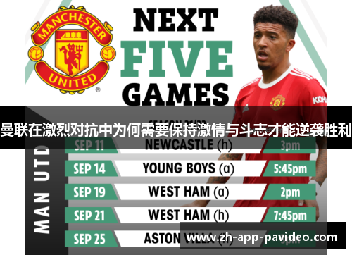 曼联在激烈对抗中为何需要保持激情与斗志才能逆袭胜利